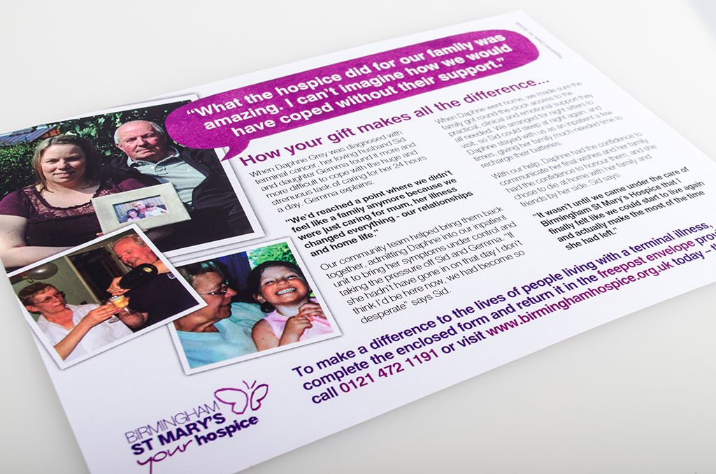 Birmingham St Mary's Hospice Direct Mail