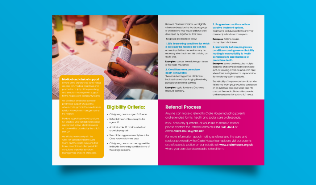 Claire House Children's Hospice Brochure